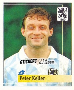Sticker Peter Keller - German Football Bundesliga 1994-1995. Final phase n. 201 - Panini