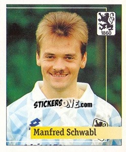 Cromo Manfred Schwabl - German Football Bundesliga 1994-1995. Final phase - Panini