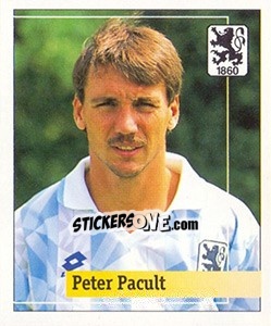 Sticker Peter Pacult - German Football Bundesliga 1994-1995. Final phase - Panini