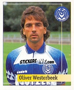 Sticker Oliver Westerbeek - German Football Bundesliga 1994-1995. Final phase - Panini