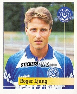 Cromo Roger Ljung - German Football Bundesliga 1994-1995. Final phase - Panini