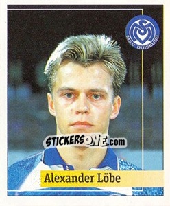 Sticker Alexander Löbe - German Football Bundesliga 1994-1995. Final phase - Panini