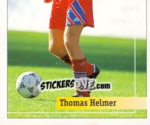 Sticker Thomas Helmer - German Football Bundesliga 1994-1995. Final phase n. 218 - Panini