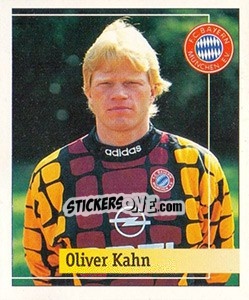 Cromo Oliver Kahn - German Football Bundesliga 1994-1995. Final phase - Panini