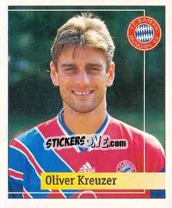 Sticker Oliver Kreuzer - German Football Bundesliga 1994-1995. Final phase - Panini
