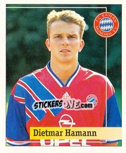 Sticker Dietmar Hamann - German Football Bundesliga 1994-1995. Final phase n. 9 - Panini