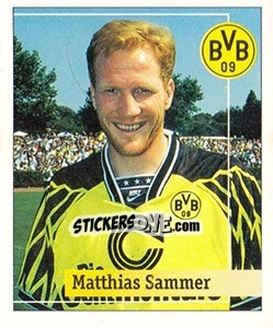 Sticker Matthias Sammer - German Football Bundesliga 1994-1995. Final phase n. 15 - Panini