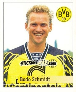 Sticker Bodo Schmidt - German Football Bundesliga 1994-1995. Final phase - Panini