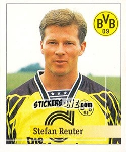 Sticker Stefan Reuter - German Football Bundesliga 1994-1995. Final phase - Panini