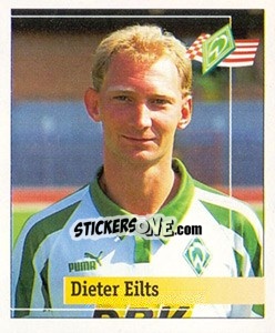Cromo Dieter Eilts - German Football Bundesliga 1994-1995. Final phase - Panini