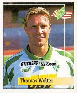 Sticker Thomas Wolter - German Football Bundesliga 1994-1995. Final phase n. 30 - Panini