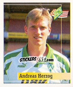 Cromo Andreas Herzog - German Football Bundesliga 1994-1995. Final phase - Panini