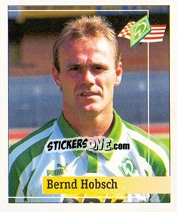 Sticker Bernd Hobsch - German Football Bundesliga 1994-1995. Final phase - Panini
