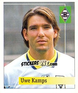 Sticker Uwe Kamps - German Football Bundesliga 1994-1995. Final phase n. 37 - Panini