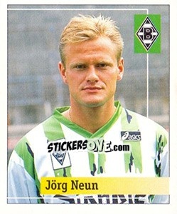 Cromo Jörg Neun - German Football Bundesliga 1994-1995. Final phase - Panini