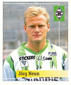 Sticker Jörg Neun - German Football Bundesliga 1994-1995. Final phase n. 42 - Panini