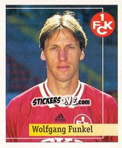 Sticker Wolfgang Funkel - German Football Bundesliga 1994-1995. Final phase n. 50 - Panini