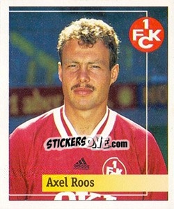 Sticker Axel Roos - German Football Bundesliga 1994-1995. Final phase n. 52 - Panini