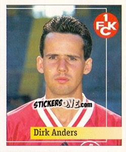 Sticker Dirk Anders - German Football Bundesliga 1994-1995. Final phase - Panini