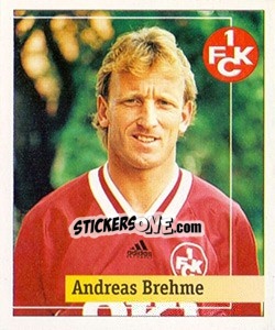 Cromo Andreas Brehme - German Football Bundesliga 1994-1995. Final phase - Panini