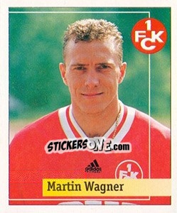 Cromo Martin Wagner - German Football Bundesliga 1994-1995. Final phase - Panini