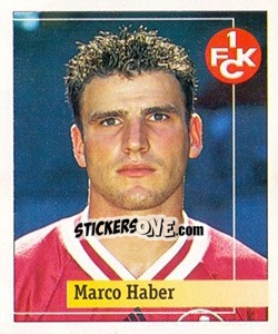 Sticker Marco Haber - German Football Bundesliga 1994-1995. Final phase n. 56 - Panini