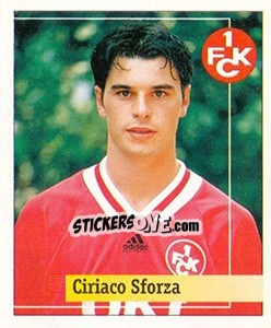 Sticker Ciriaco Sforza - German Football Bundesliga 1994-1995. Final phase - Panini