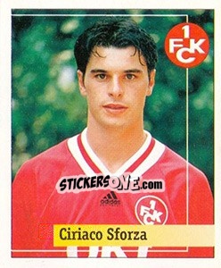 Cromo Ciriaco Sforza - German Football Bundesliga 1994-1995. Final phase n. 57 - Panini