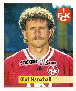Sticker Olaf Marschall - German Football Bundesliga 1994-1995. Final phase n. 60 - Panini