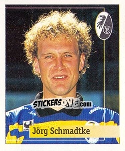 Sticker Jörg Schmadtke - German Football Bundesliga 1994-1995. Final phase - Panini