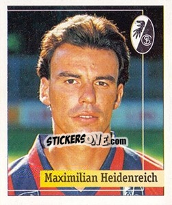 Sticker Maximilian Heidenreich - German Football Bundesliga 1994-1995. Final phase - Panini