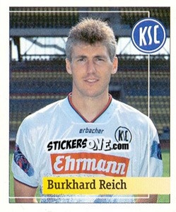 Sticker Burkhard Reich - German Football Bundesliga 1994-1995. Final phase n. 78 - Panini