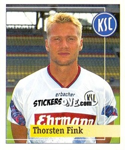 Cromo Thorsten Fink - German Football Bundesliga 1994-1995. Final phase - Panini
