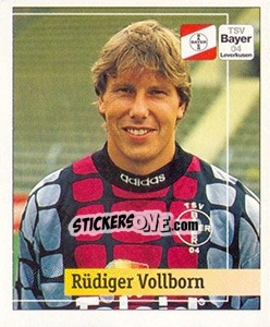 Cromo Rüdiger Vollboern - German Football Bundesliga 1994-1995. Final phase - Panini
