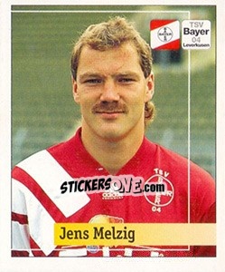Sticker Jens Melzig - German Football Bundesliga 1994-1995. Final phase - Panini