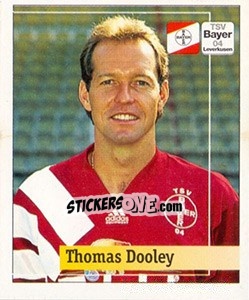 Sticker Thomas Dooley - German Football Bundesliga 1994-1995. Final phase - Panini