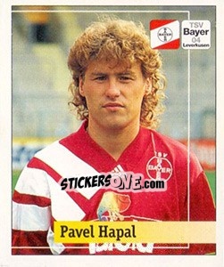 Sticker Pavel Hapal - German Football Bundesliga 1994-1995. Final phase n. 91 - Panini