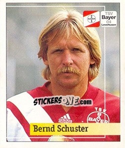 Sticker Bernd Schuster - German Football Bundesliga 1994-1995. Final phase n. 93 - Panini