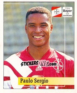 Sticker Paulo Sergio - German Football Bundesliga 1994-1995. Final phase - Panini