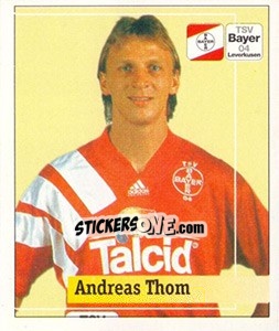 Cromo Andreas Thom - German Football Bundesliga 1994-1995. Final phase - Panini
