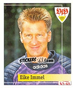 Sticker Eike Immel - German Football Bundesliga 1994-1995. Final phase n. 97 - Panini