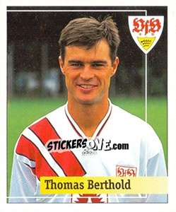 Sticker Thomas Berthold - German Football Bundesliga 1994-1995. Final phase n. 98 - Panini