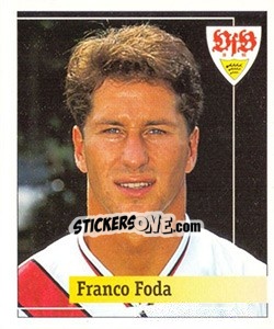Sticker Franso Foda - German Football Bundesliga 1994-1995. Final phase - Panini
