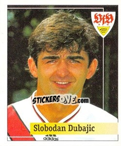 Sticker Slobodan Dubajic - German Football Bundesliga 1994-1995. Final phase n. 100 - Panini