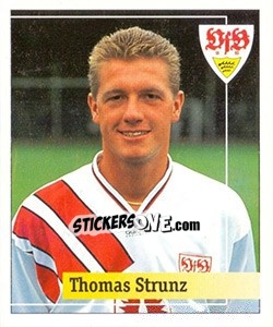 Sticker Thomas Strunz - German Football Bundesliga 1994-1995. Final phase n. 101 - Panini
