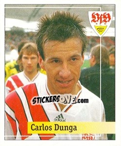Sticker Carlos Dunga - German Football Bundesliga 1994-1995. Final phase n. 102 - Panini