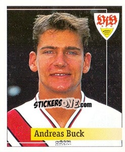 Cromo Andreas Buck - German Football Bundesliga 1994-1995. Final phase - Panini