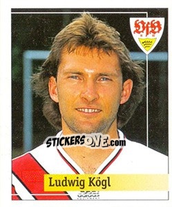 Cromo Ludwig Kögl - German Football Bundesliga 1994-1995. Final phase - Panini