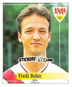 Sticker Fredi Bobic - German Football Bundesliga 1994-1995. Final phase n. 107 - Panini