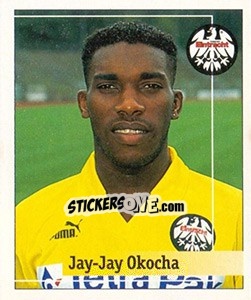 Sticker Jay-Jay Okocha - German Football Bundesliga 1994-1995. Final phase - Panini